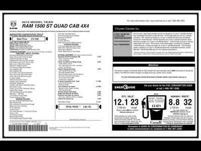 2015 RAM 1500 Quad Cab 4x4 Eco Diesel Tradesman Back up Camera   - Photo 2 - Coombs, BC V0R 1M0