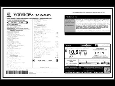 2016 RAM 1500 Ecodiesel Quad Cab 4x4 Backup Cam   - Photo 4 - Coombs, BC V0R 1M0