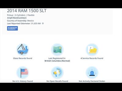 2014 RAM 1500 Reg Cab 4x4 SLT  V6  Uconnect Power Windows   - Photo 5 - Coombs, BC V0R 1M0