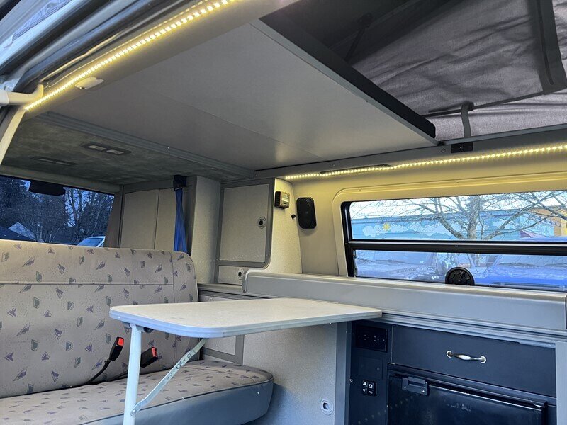 1997 Volkswagen EuroVan Campmobile 2L NA V6 single overhead cam (SOHC) 12V, Van Camper, VW Camper, Compact Camper, Cloth interior, Awning, Dinning tables, Sleeping Bed, Mini Fridge, Mobile shower - Photo 30 - Milwaukie, OR 97267