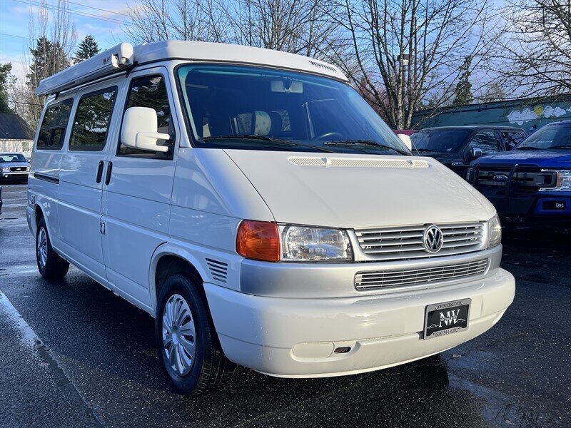 1997 Volkswagen EuroVan Campmobile 2L NA V6 single overhead cam (SOHC) 12V, Van Camper, VW Camper, Compact Camper, Cloth interior, Awning, Dinning tables, Sleeping Bed, Mini Fridge, Mobile shower - Photo 2 - Milwaukie, OR 97267