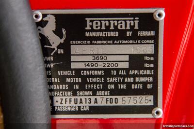 1985 Ferrari 308 GTS Quattrovalvole   - Photo 19 - San Luis Obispo, CA 93401