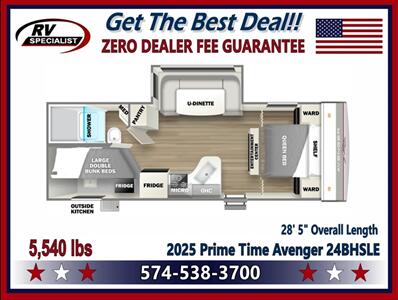 2025 Prime Time Avenger 24BHSLE   - Photo 3 - Goshen, IN 46526