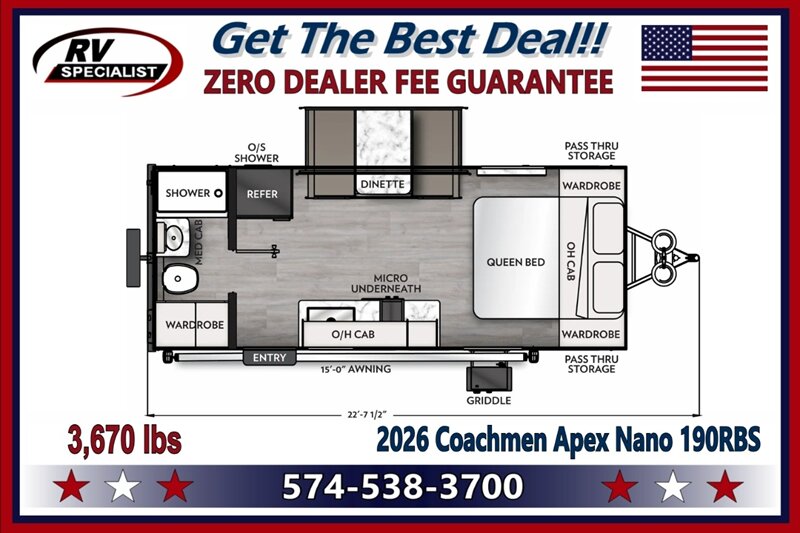 2026 Coachmen Apex Nano 190RBS  