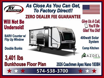 2026 Coachmen Apex Nano 183BH - Photo 1 - Goshen, IN 46526