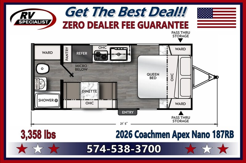 2026 Coachmen Apex Nano 187RB  