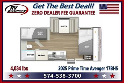 2025 Prime Time Avenger 17BHS   - Photo 2 - Goshen, IN 46526