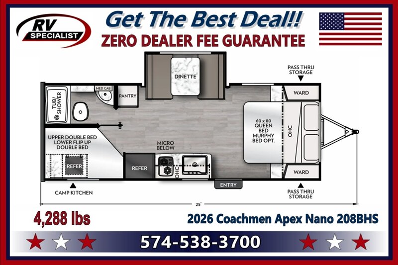 2026 Coachmen Apex Nano 208BHS - Photo 2 - Goshen, IN 46526