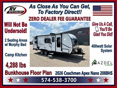 2026 Coachmen Apex Nano 208BHS - Photo 1 - Goshen, IN 46526