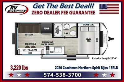 2026 Coachmen Northern Spirit Bijou 15RLB - Photo 2 - Goshen, IN 46526