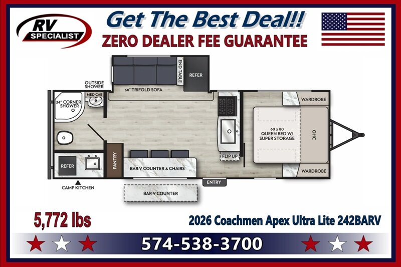 2026 Coachmen Apex Ultra-Lite 242BARV - Photo 2 - Goshen, IN 46526