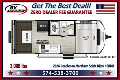 2026 Coachmen Northern Spirit Bijou 16RDB   - Photo 2 - Goshen, IN 46526