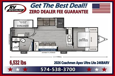 2026 Coachmen Apex Ultra-Lite 246BARV - Photo 2 - Goshen, IN 46526