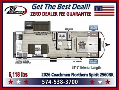 2026 Coachmen Northern Spirit 2560RK   - Photo 2 - Goshen, IN 46526