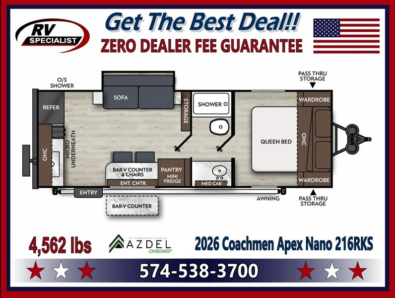 2026 Coachmen Apex Nano 216RKS - Photo 2 - Goshen, IN 46526