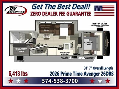 2026 Prime Time Avenger 26DBS   - Photo 2 - Goshen, IN 46526