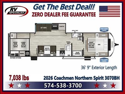 2026 Coachmen Northern Spirit 3070BH   - Photo 2 - Goshen, IN 46526