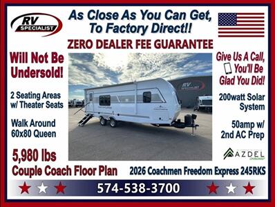 2026 Coachmen Freedom Express Ultra Lite 245RKS - Photo 1 - Goshen, IN 46526