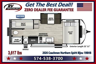 2026 Coachmen Northern Spirit Bijou 19BHB   - Photo 2 - Goshen, IN 46526