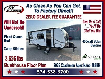 2026 Coachmen Apex Nano 186BH - Photo 1 - Goshen, IN 46526
