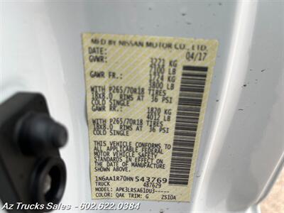 2017 Nissan Titan S, Regular Cab Long Bed (Supervisor Truck)   - Photo 22 - Scottsdale, AZ 85257