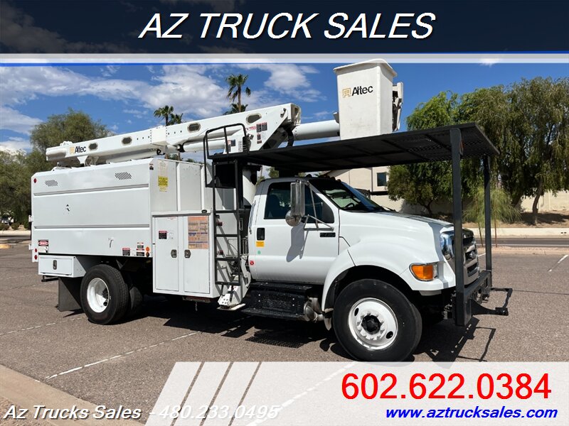 2015 Ford F-750 Chipper Dump/Bucket Truck Alltec LR756 61' Working Height  