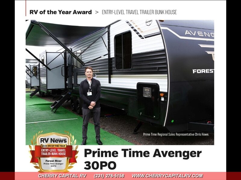 2026 Prime Time RV Avenger 30PO   - Photo 1 - Grawn, MI 49637
