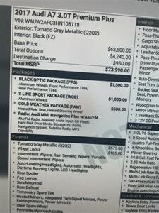2017 Audi A7 3.0T quattro Premium Plus   - Photo 17 - Winston Salem, NC 27106