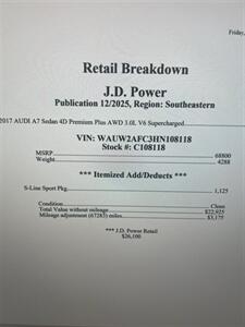 2017 Audi A7 3.0T quattro Premium Plus   - Photo 20 - Winston Salem, NC 27106