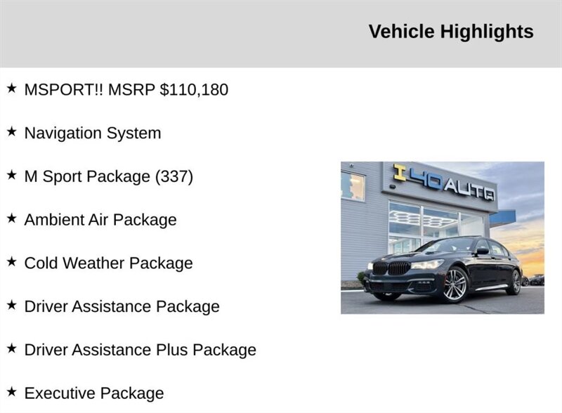 2018 BMW 750i xDrive  