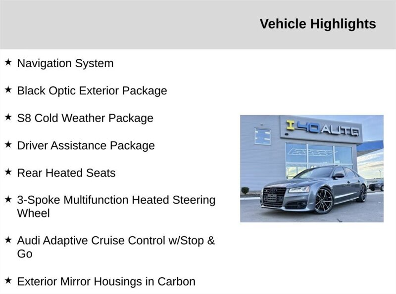 2017 Audi S8 plus 4.0T quattro  