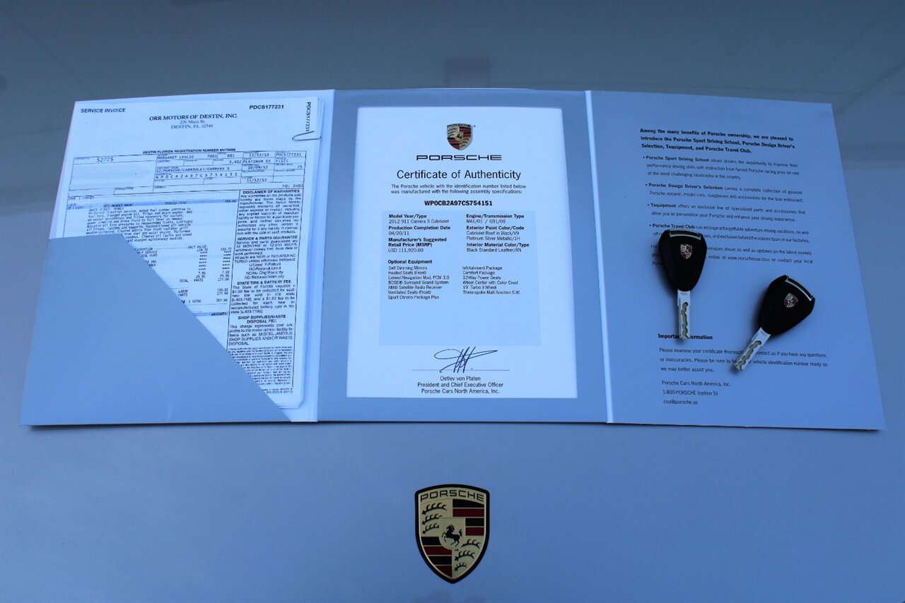 2012 Porsche 911 Carrera S 6 Speed Manual Transmission   - Photo 42 - Stuart, FL 34997