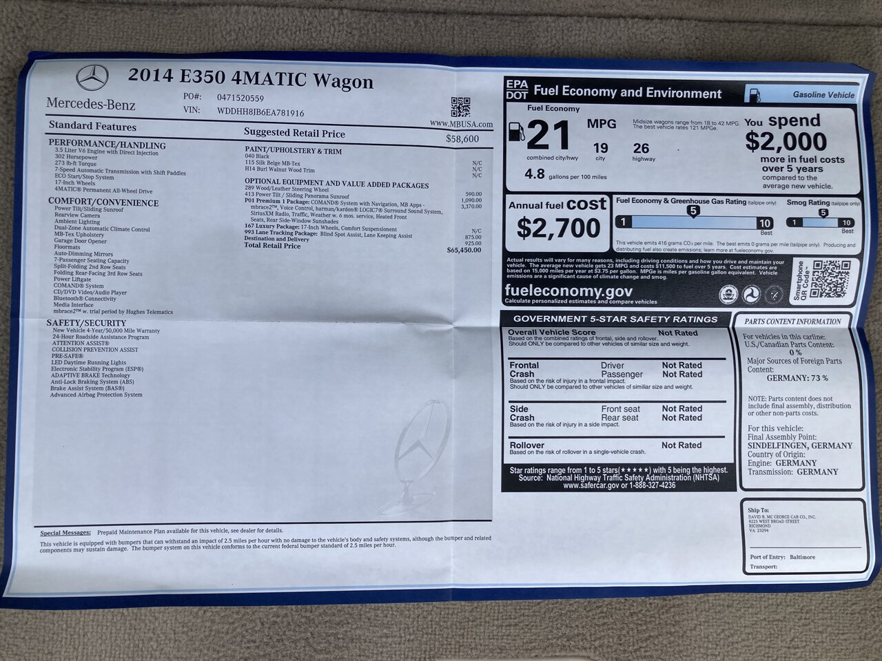 2014 Mercedes-Benz E 350 Luxury 4MATIC - Photo 42 - Stuart, FL 34997