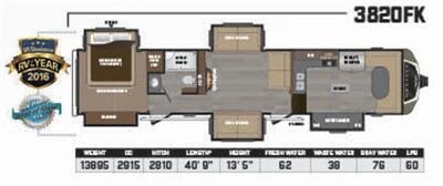 2017 Keystone Montana 3820FK