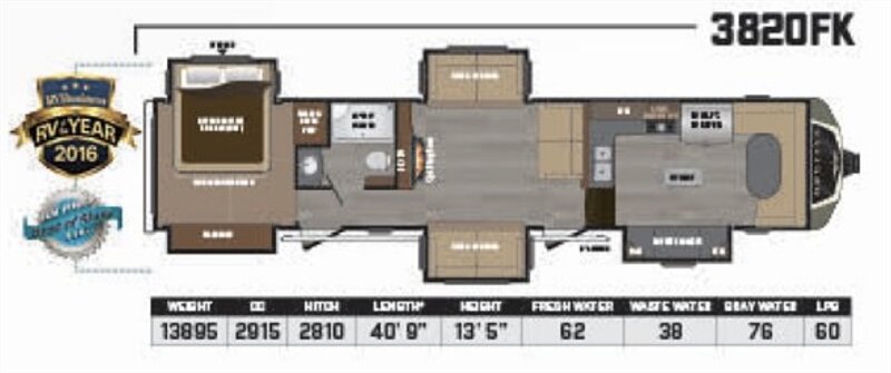 2017 Keystone Montana 3820FK   - Photo 1 - Rillito, AZ 85654