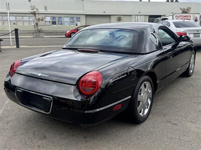 2002 Ford Thunderbird Deluxe - HARD TOP - ONLY 100K MILES Black and red interior - Photo 5 - Roseville, CA 95678