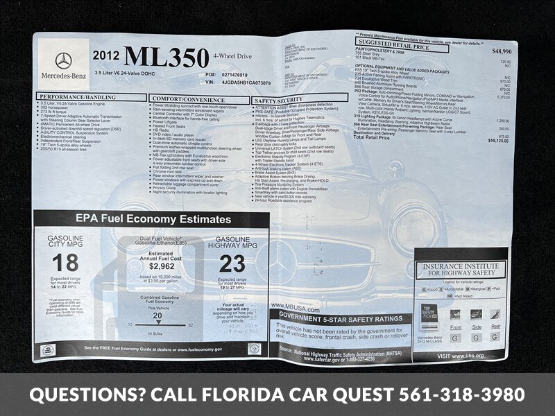 2012 Mercedes-Benz ML 350   - Photo 25 - West Palm Beach, FL 33411