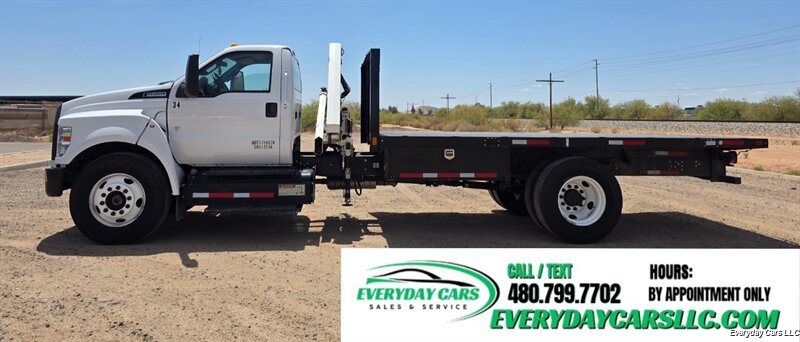 2022 Ford F650 Flatbed w/Crane  