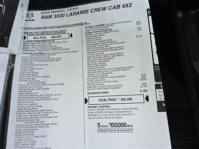 2023 RAM 3500 Laramie  CREW CAB 4X2 6.7L CUMMINS DIESEL - Photo 42 - Phoenix, AZ 85040