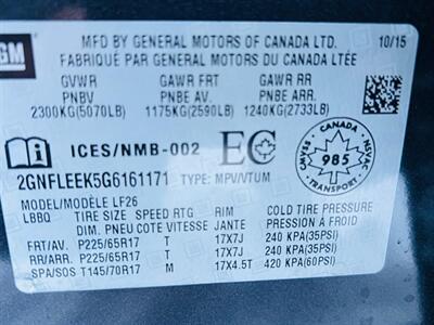 2016 Chevrolet Equinox LS   - Photo 23 - Saskatoon, SK S7L 1B2