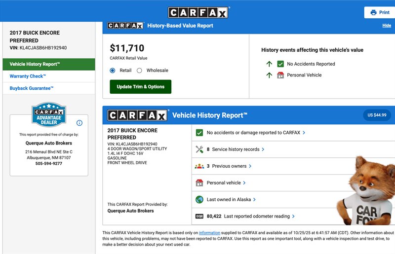 2017 Buick Encore Preferred  