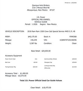 2018 RAM Ram 1500 4x4 Hemi   - Photo 6 - Albuquerque, NM 87107