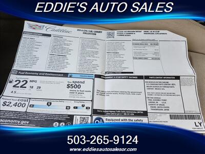 2014 Cadillac CTS 3.6L Luxury Collection - Photo 22 - Gresham, OR 97080