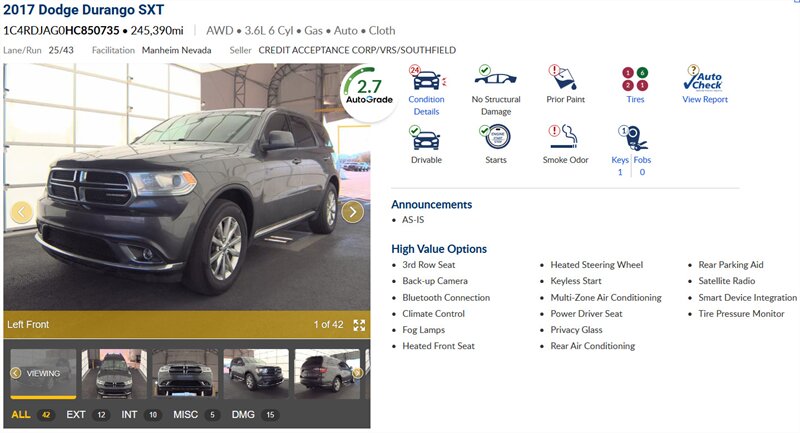 2017 Dodge Durango SXT - Photo 2 - San Diego, CA 92154