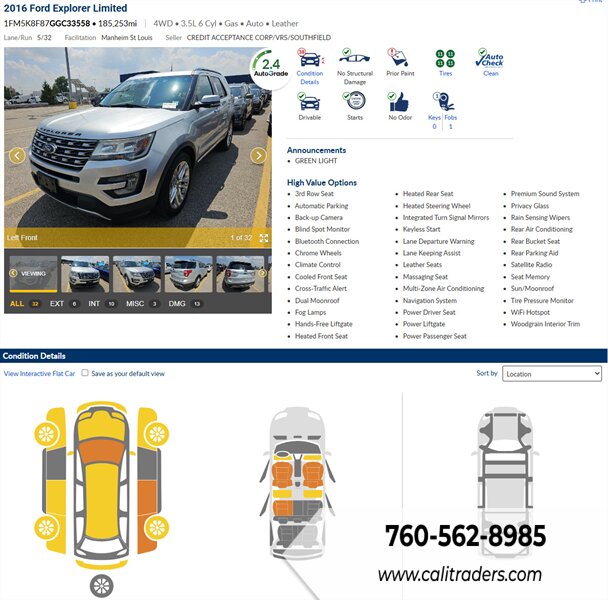 2016 Ford Explorer Limited   - Photo 1 - San Diego, CA 92154