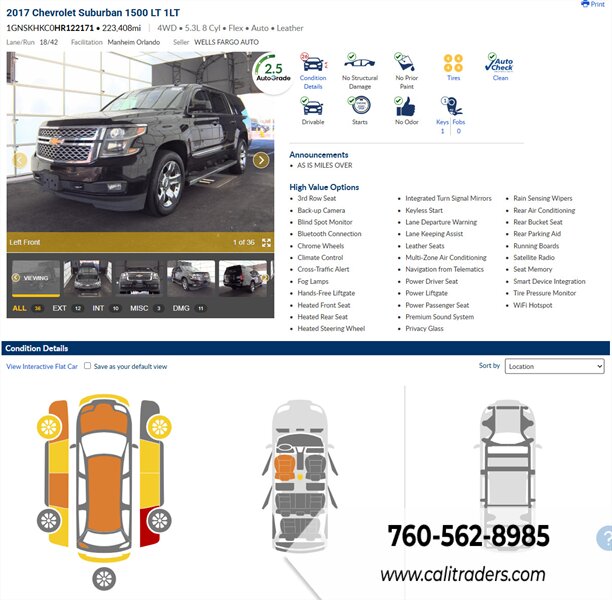 2017 Chevrolet Suburban LT   - Photo 1 - San Diego, CA 92154