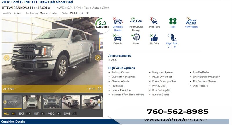 2018 Ford F-150 XLT   - Photo 1 - San Diego, CA 92154