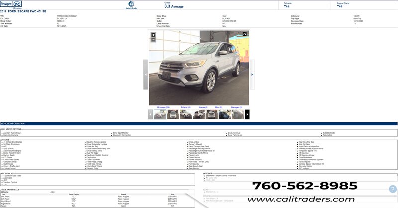 2017 Ford Escape SE   - Photo 1 - San Diego, CA 92154