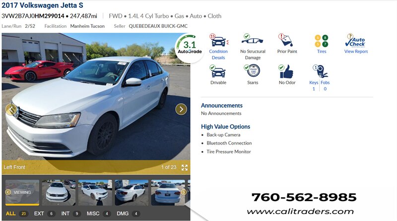 2017 Volkswagen Jetta 1.4T S   - Photo 1 - San Diego, CA 92154