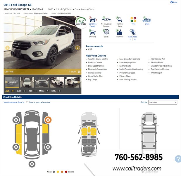 2018 Ford Escape SE   - Photo 1 - San Diego, CA 92154